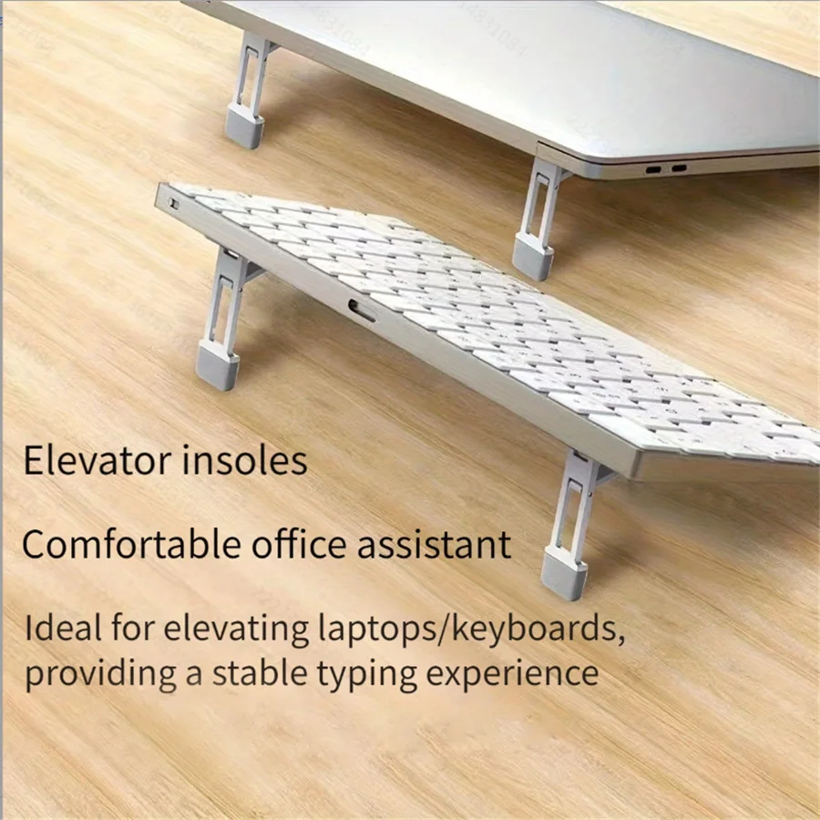 Aluminium alloy laptop invisible stand bracket mini portable heightening small foot pad cooling rack base pads