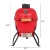Round Charcoal Grill Ceramic Asador Kamado Charcoal Grills 13 Inch Orange Kitchen Smoker Barbecue Outdoor BBQ 4