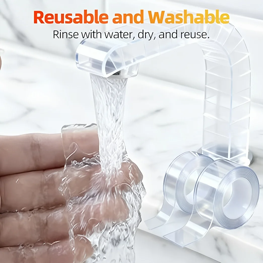 Ultra-Strong Nano Adhesive Waterproof Double-Sided Tape - Reusable Traceless Strip