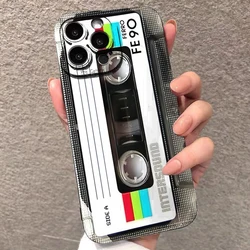 Retro Cassette Tape Design Soft Silicone Phone Case for Redmi 12C (1)