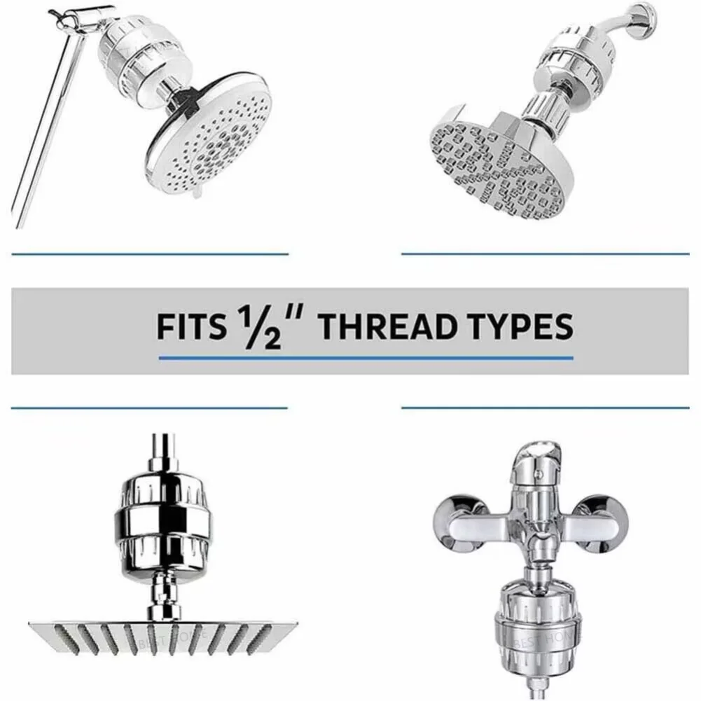 Filter shower head shower water filter 15 stages removes chlorine etc for hard water