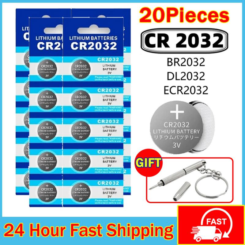 5-20PCS CR2032 CR 2032 Button Battery 3V Lithium Battery For Watch Toy Calculator Car Remote Control Button Coin Cell
