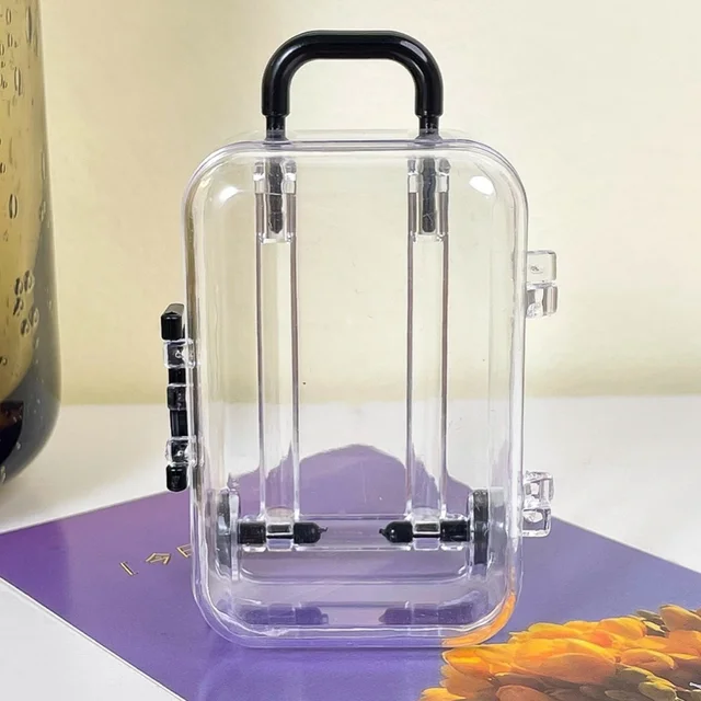 Mini Hengeres Utazási Bőrönd Cukorkás Doboz Személyiség Kreatív Esküvői Cukorka Kis Poggyász Kocsi Tok Játék - Image 6