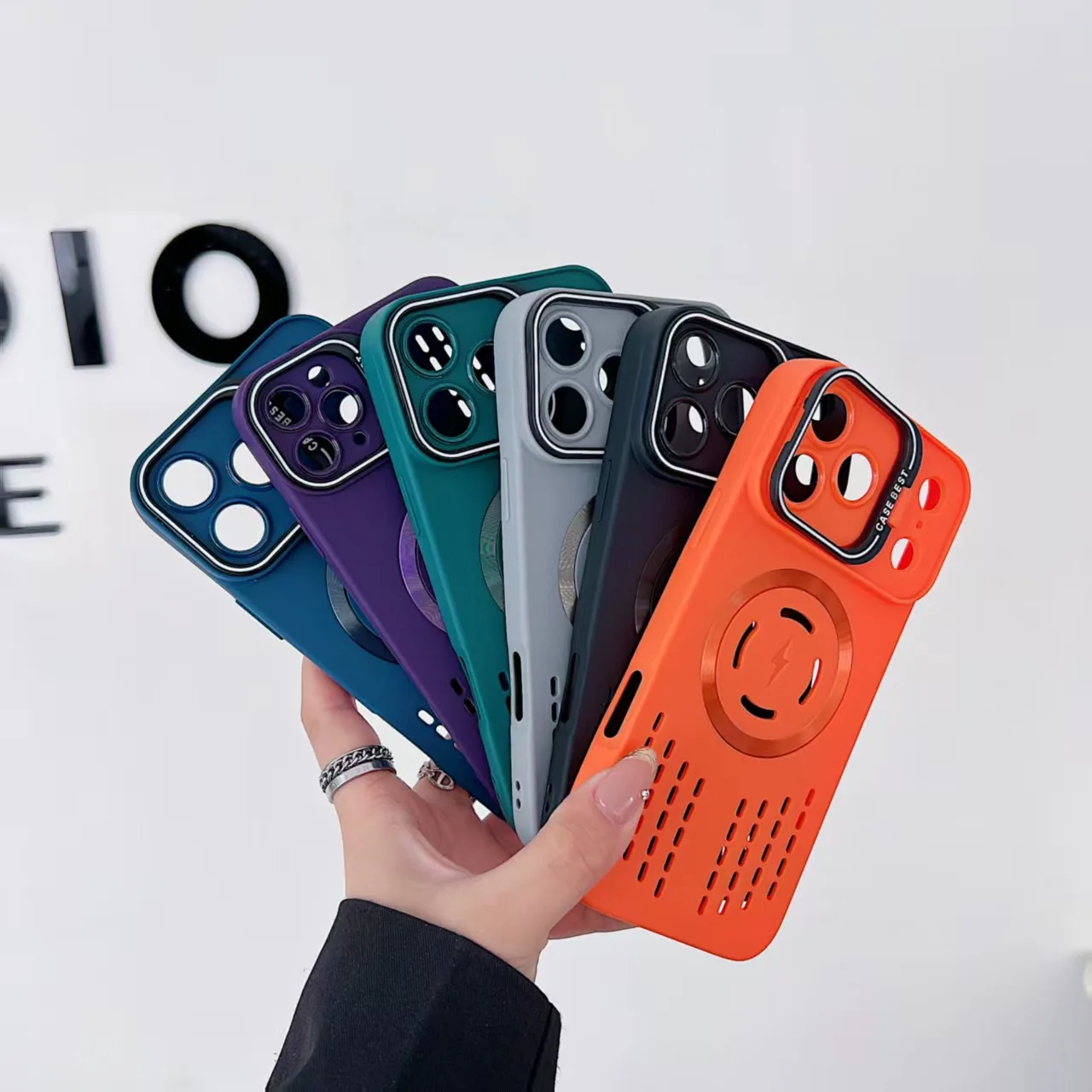 Breathable Soft Back Case with Cooling Heat Dissipation and Magnetic Compatibility