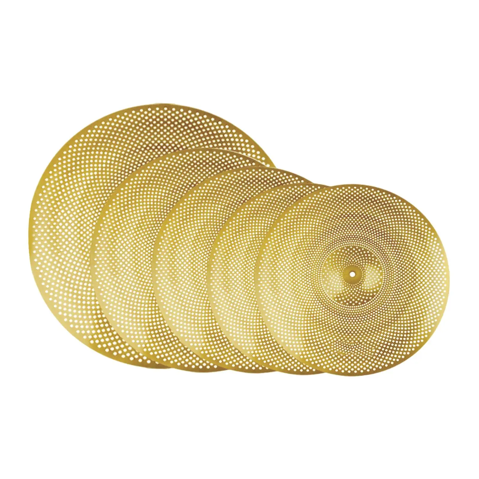 5x Drum Cymbal Musical Instrument Accessory Mute Cymbal for Stage Drum Set