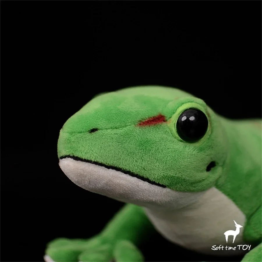 Giant Day Gecko High Fidelity Anime Cute House Lizard Plushie Phelsuma Plush Toys Lifelike Animals Simulation Stuffed Doll Toy 4
