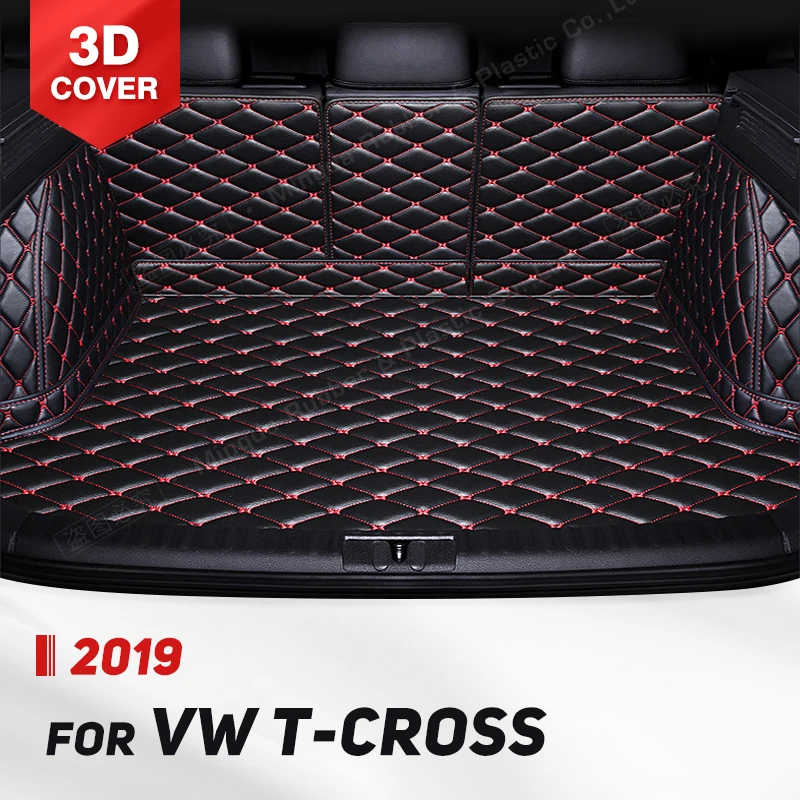 

Автомобильный коврик для багажника с полным покрытием для VOLKSWAGEN VW T-Cross 2019, автомобильная Накладка для багажника, подкладка для груза, защитные аксессуары для интерьера