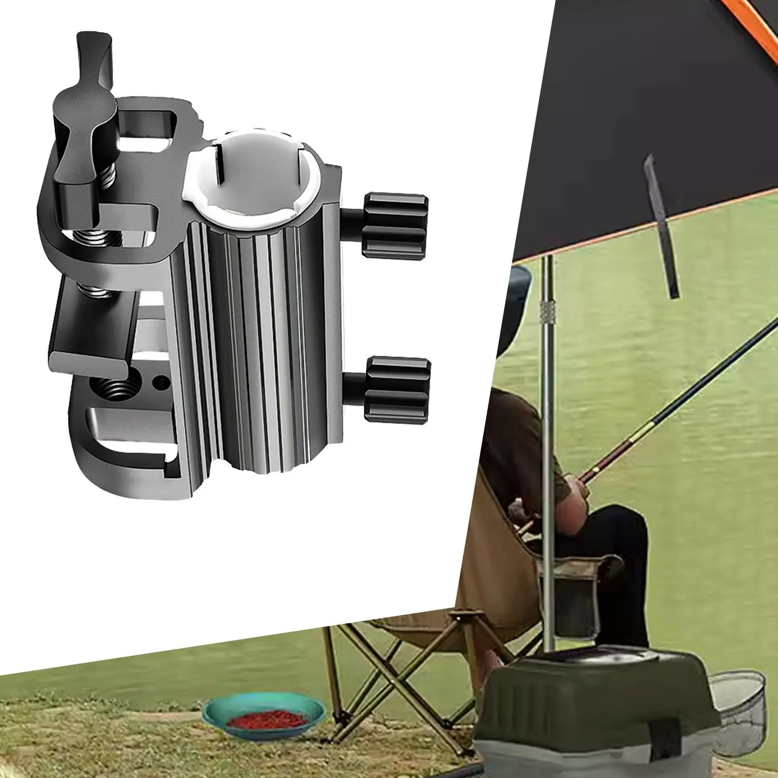 Aluminum Alloy Multifunctional Ground Umbrella Stand Fishing