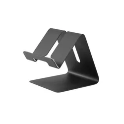 Sleek Aluminum Universal Smartphone Stand (Black)