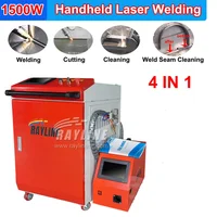 New 4 in1 Fiber Laser Welding Machine Handheld Laser Welding Cutting Cleaning for Stainless Steel Brass Aluminum Metal 2