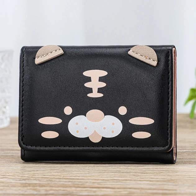 Monederos de dibujos animados para mujer, tarjetero, bolso de mano plegable, monedero purse|punk pursewomen - AliExpress