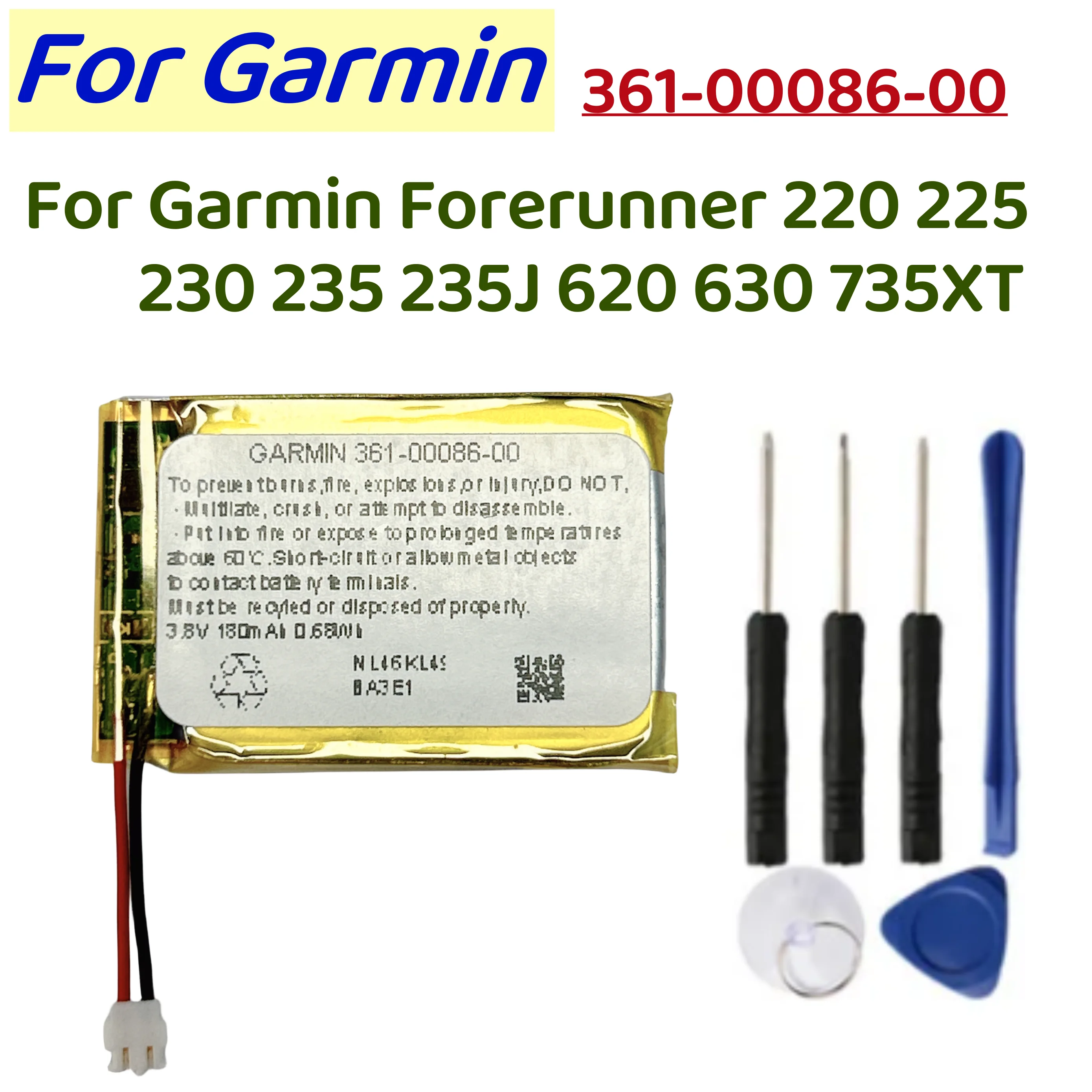 Forerunner 220 Garmin 620 Vs 235 Original Battery 361-00086-00 For