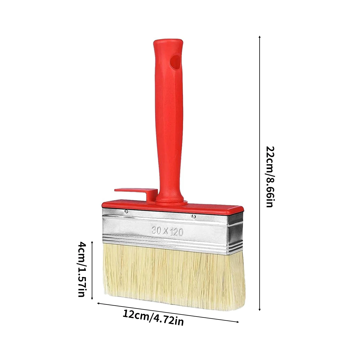 Paint Brush, Thickened Industrial Wooden Handle, Plastic Paint, Soft Bristle, Decoration Wall Brush Tool
