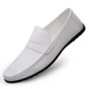 Summer Mens Casual Loafers Leather Loafer Shoes For Men Fashion Light Flats Man White Sneakers Slip-On Driving Big Size 38-47 3