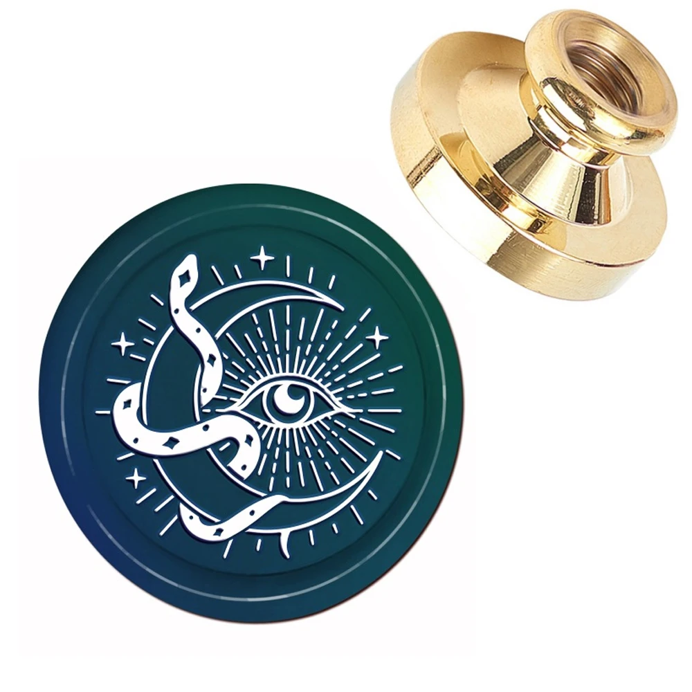 

1PC Moon 3cm Wax Seal Stamp Vintage Craft Sealing Stamp Head For Cards Envelope Wedding Invitations Packaging Scrapbooking