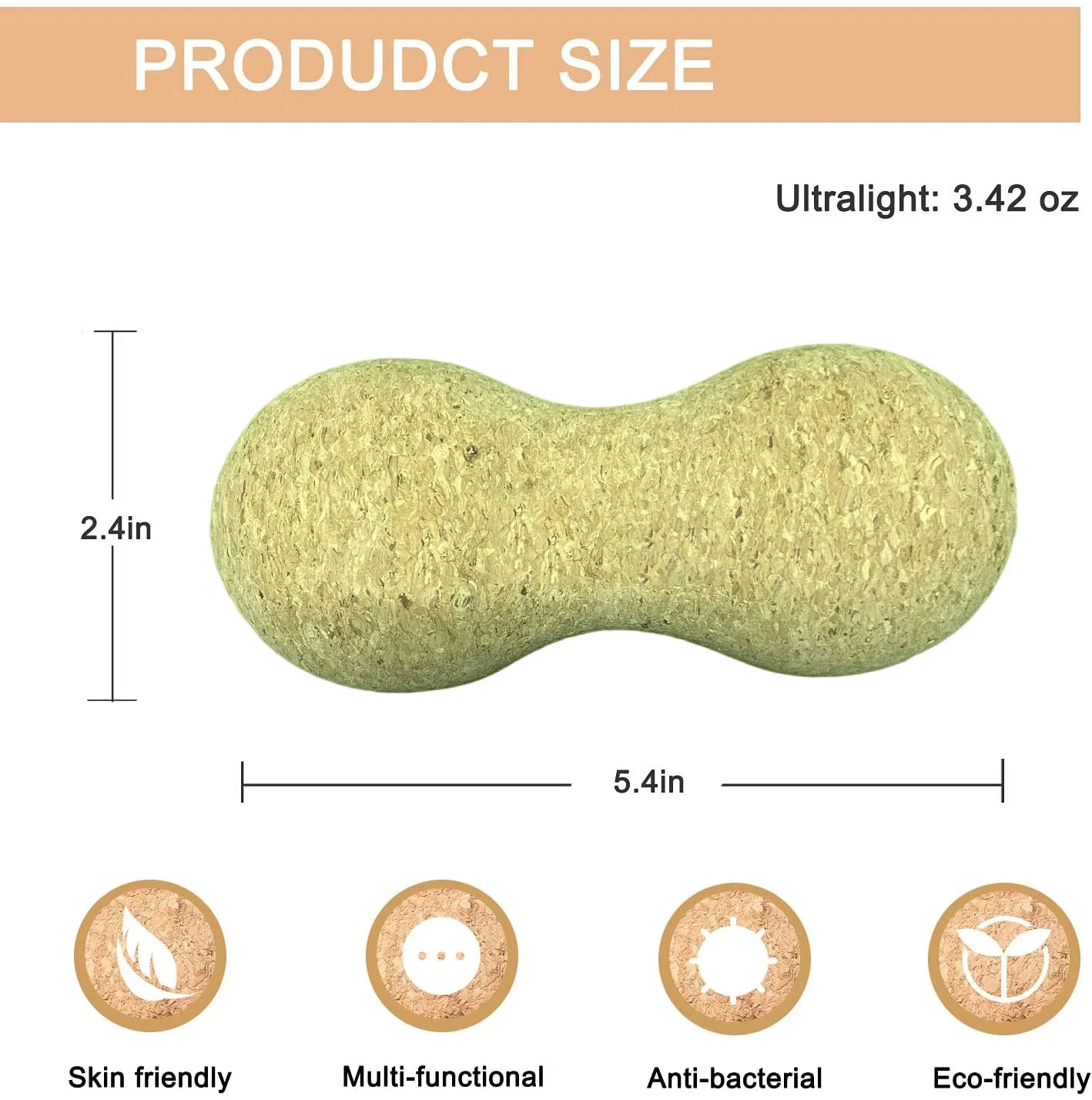 Natural Cork Massage Ball Fascia Ball Yoga Set massage ball,fascia ball