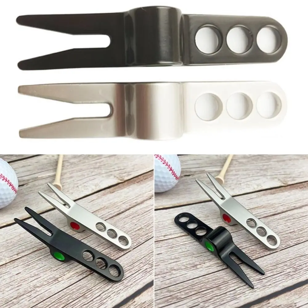 

Durable Groove Clean Training Aids Lawn Maintenance Golf Divot Pitch Repairer Tool Golf Fork Prongs