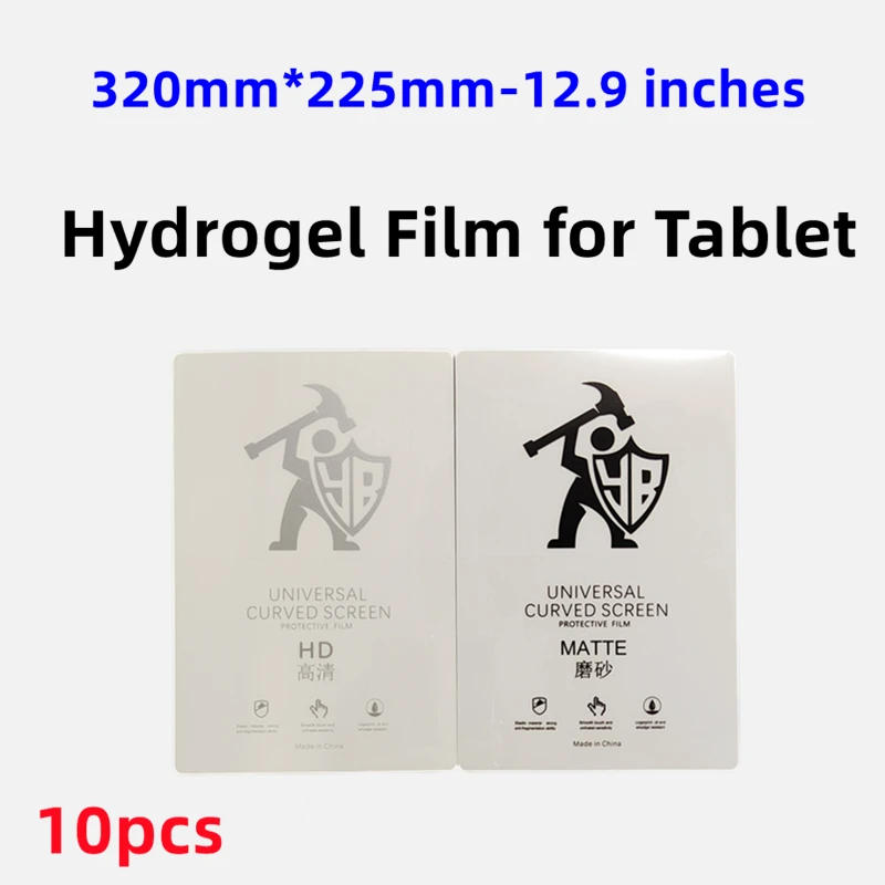 Filme de Hidrogel hd 320×225 mm para Ipad Tablet Computador Universal Tpu Fosco 10 Peças 12.9 Polegadas a4