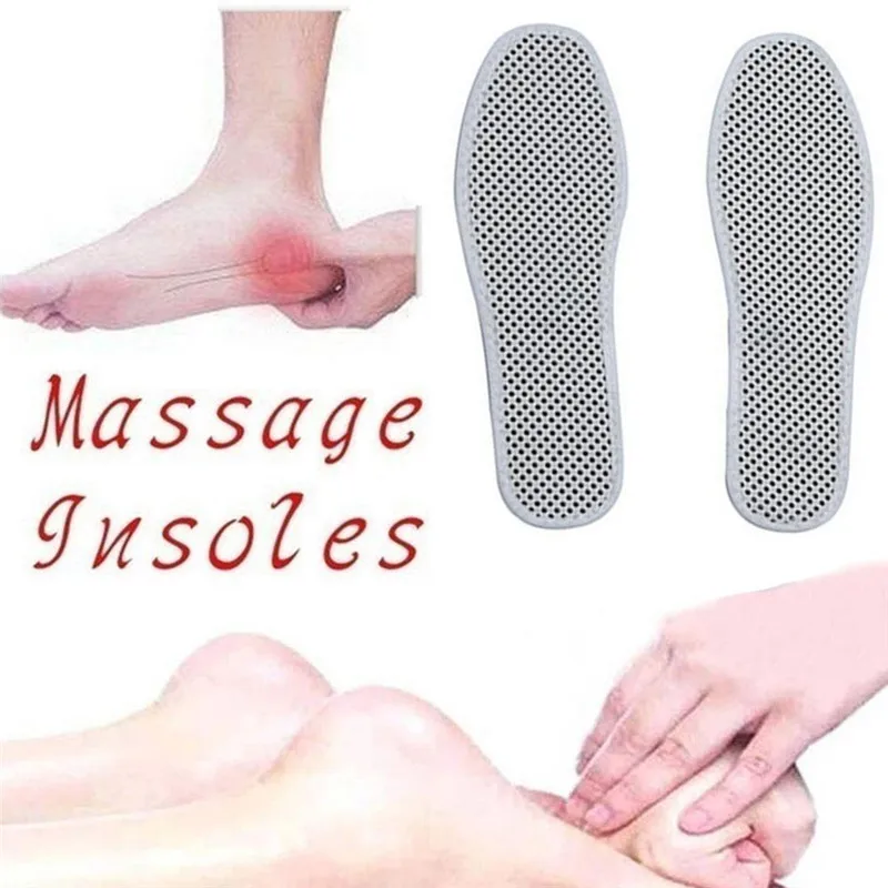 1 Pair Magnetic Therapy Insoles Far Infrared Self-heating Shoe Insoles Sports Anti-fatigue Massage Tourmaline Insole Outdoor shoe insoles,orthopedic insoles,heated shoe insoles