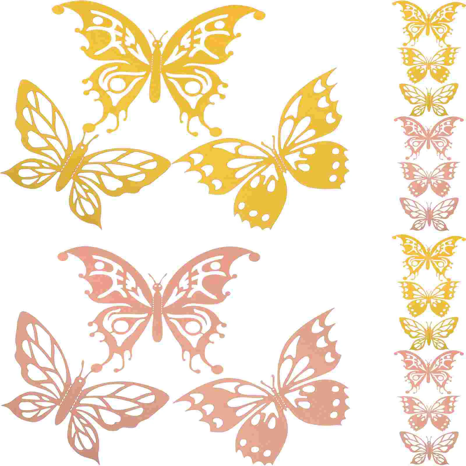 

Butterfly Decor 3d Butterflies Wall Decors Flower Small Stickers for Ornament Gift Wrapping