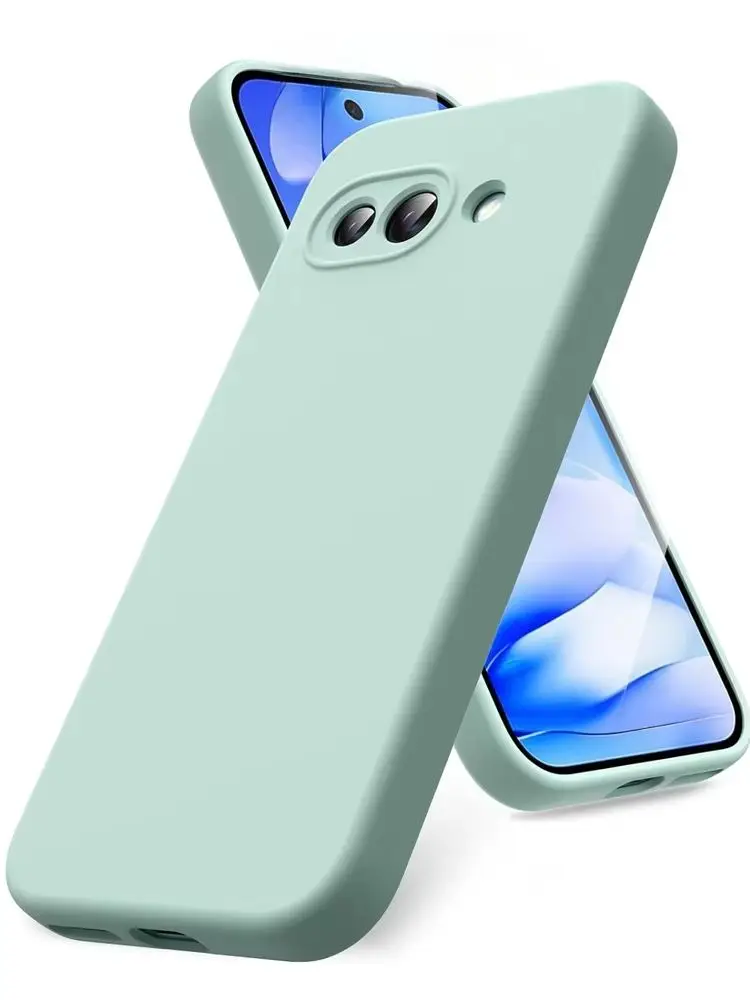 Elegant Liquid Silicone Phone Case in Pure Color