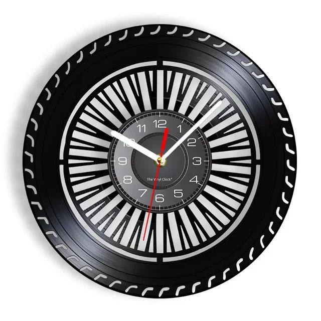 Orologio Da Parete A Disco In Vinile - Decorazione Murale Originale A Tema Auto Sportive - Regalo Unico Per Appassionati Di Motori