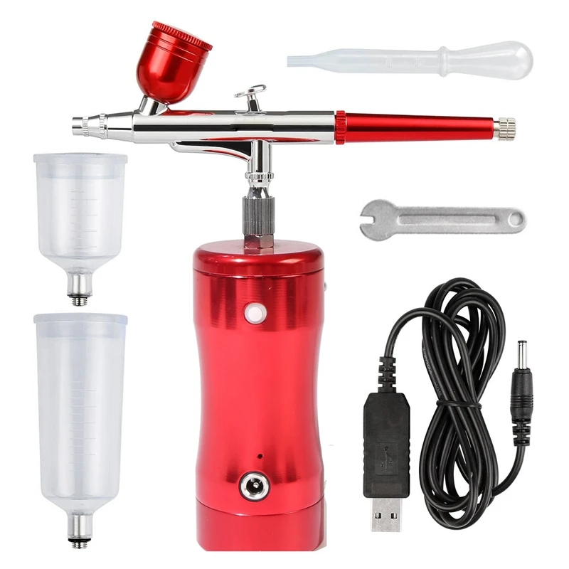 

Cordless Airbrush Compressor Mini Air Compressor Kit For Makeup, Cake Decoration, Cookie, Mode, Makeup