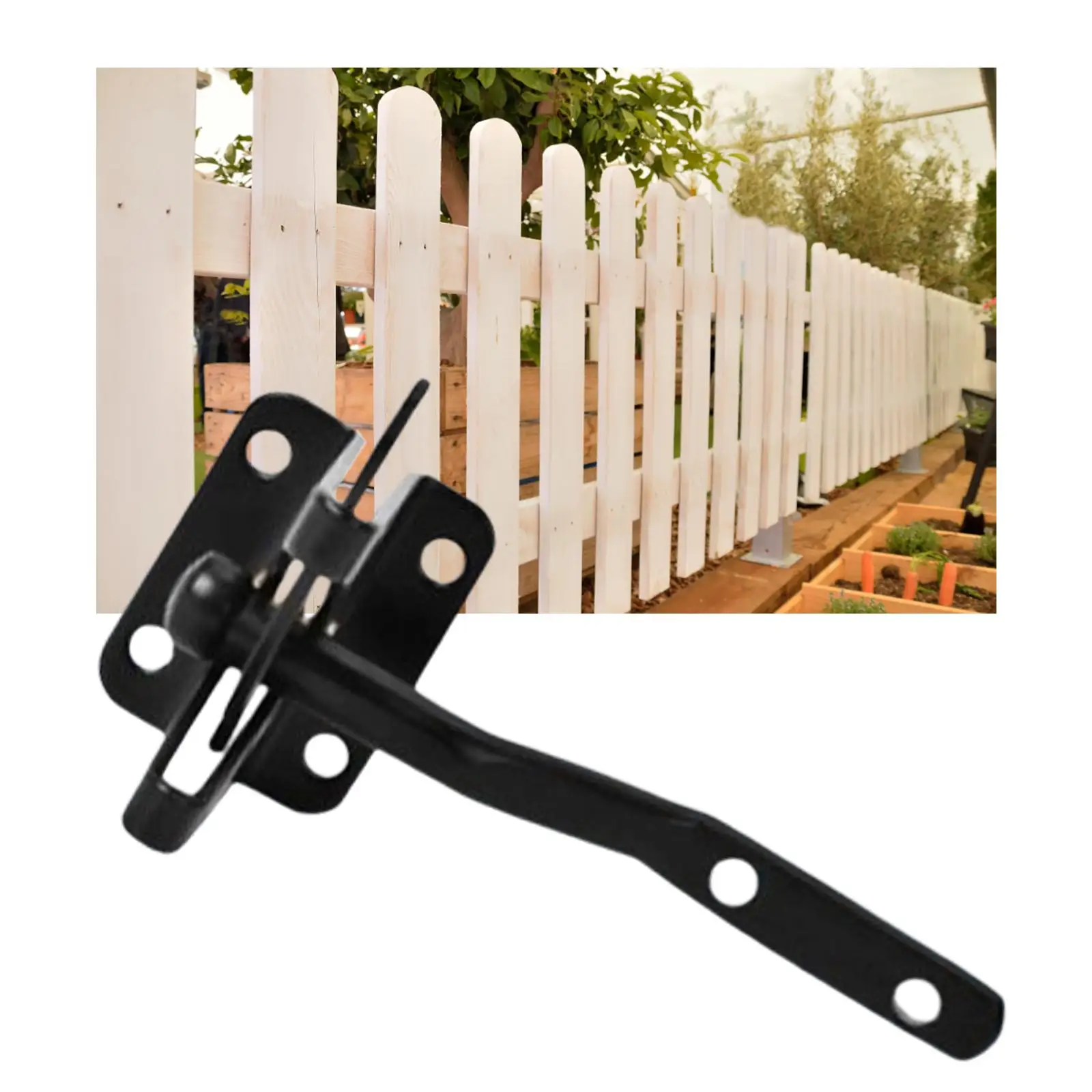 Door latches Reinforcement with Screws Self Locking Gate Latch for /Metal Doors