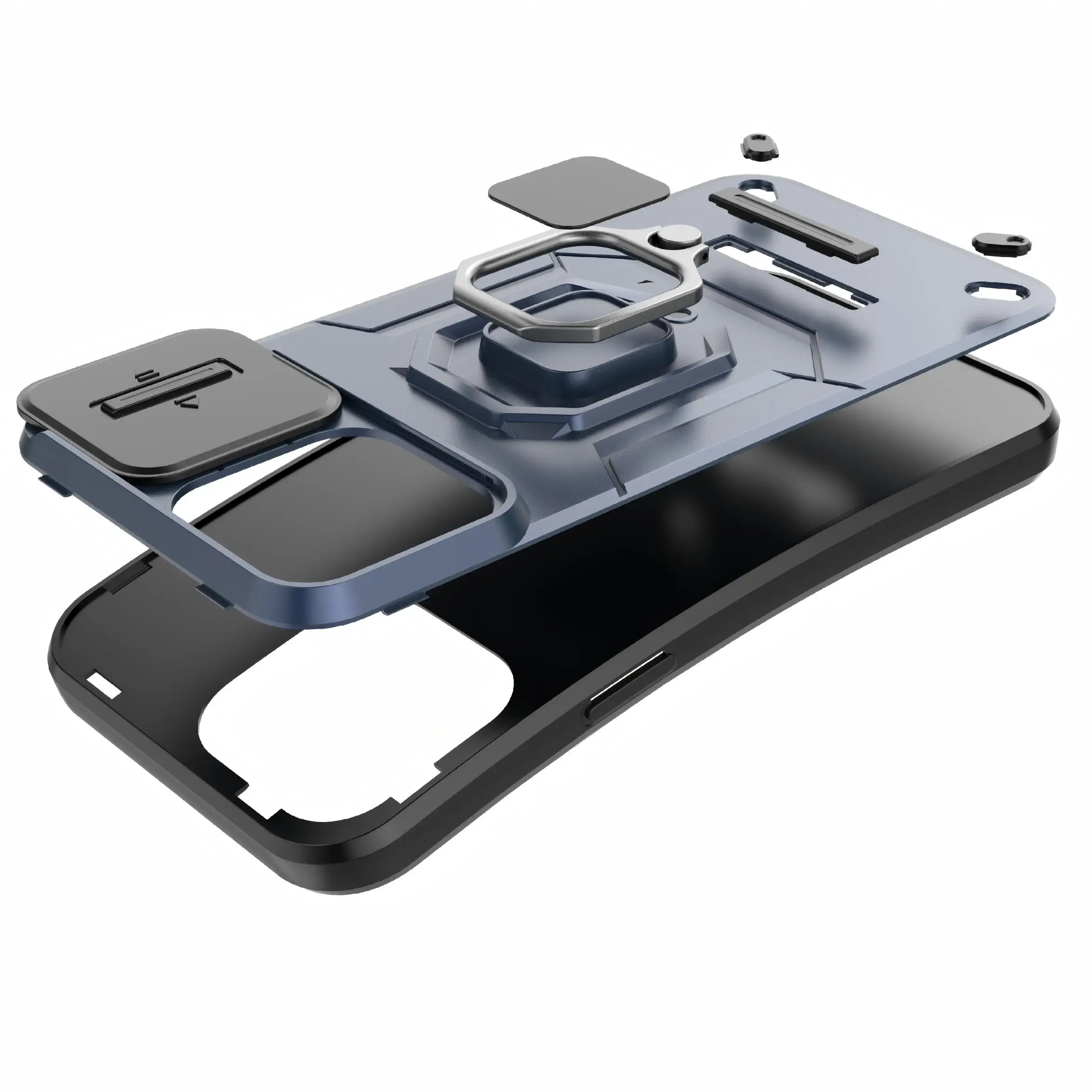 Slide Lens Armor Magnetic Ring Protective Cover