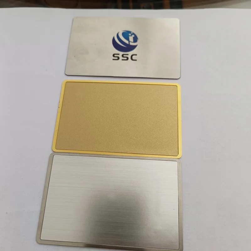 

custom Eco friendly customized logo engraved business cards metal hybrid d NFC cards