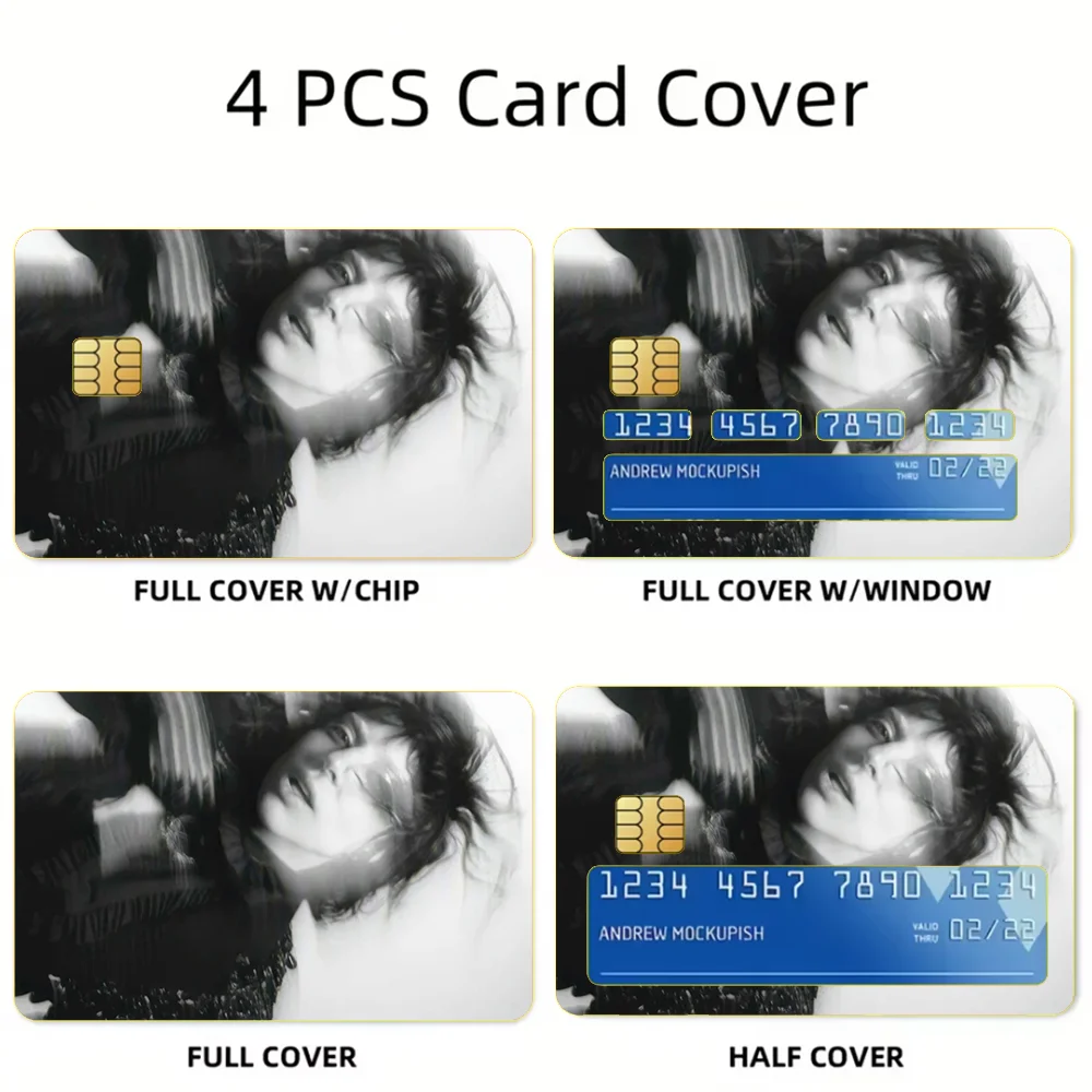 L-LADY GAGA MAYHEM Stickers For Debit Bank Credit Cards Metro Bus Pass Sticker Decoration Cover 4PCS Card Skin