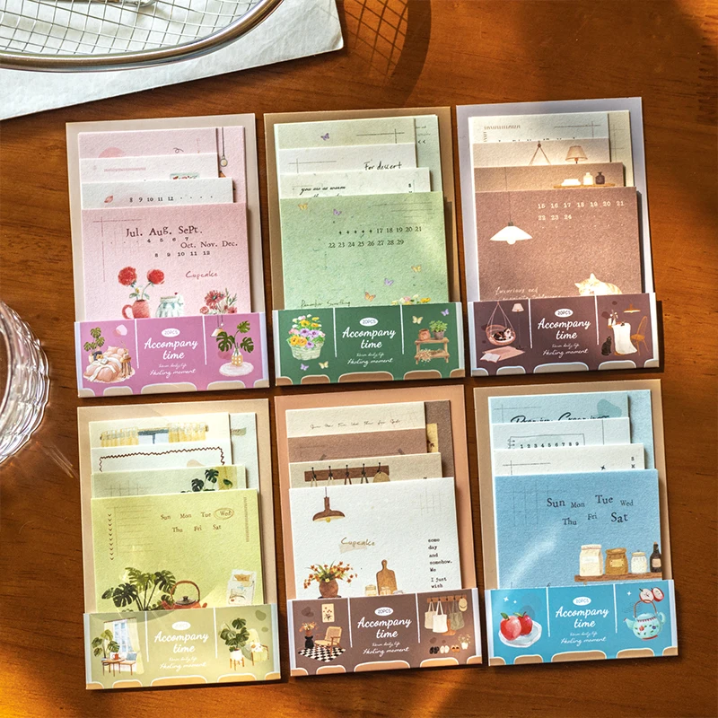 Set of 20 Creative Warm Journaling Notepads - Decorative Stationery Paper