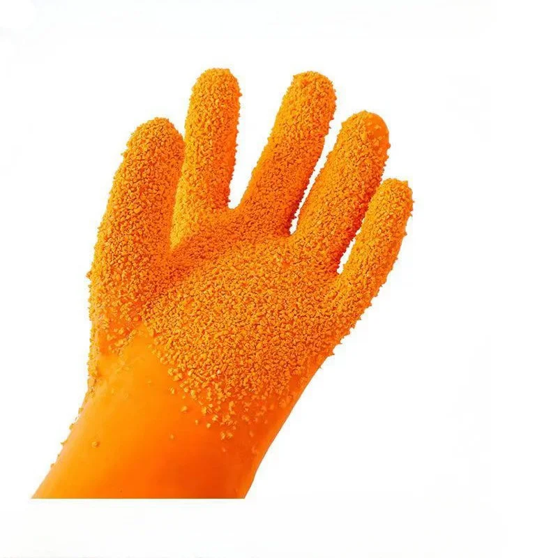 Extra long gloves 75cm tie rope thick waterproof wear-resistant anti-slip aquatic sting gloves