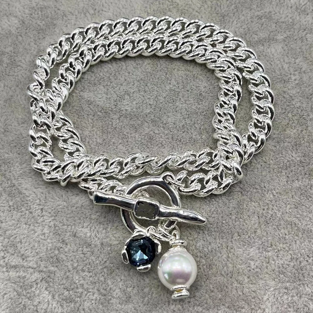 

2023 Spanish Hot Selling New Popular Geometric Gemstone Necklaces, Women's Festival Romantic Jewelry Gifts