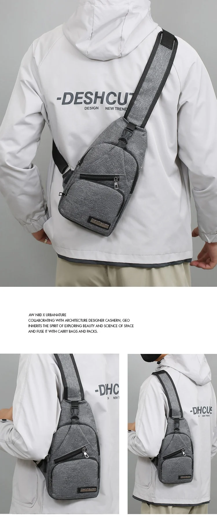 Men's Chest Bag Image 12