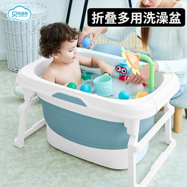 Banheira dobrável do bebê com termômetro banheira e chuveiro banheiras do bebê  banheira banheira banheira banheira dobrável crianças dobrável banheira -  AliExpress