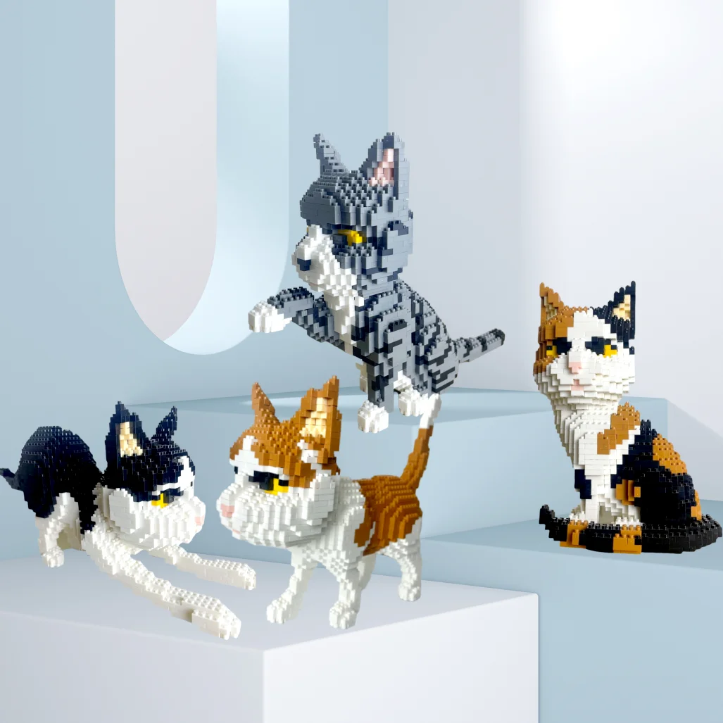 Kit Costruzioni Magic Cat 1128 Pezzi - Set Modulare Fai Da Te Per Adulti E Ragazzi
