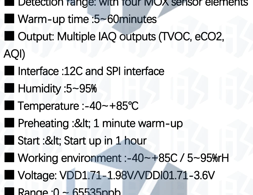ENS160+AHT21 Kohlendioxid CO2 ECO2 TVOC Luftqualitäts-, Temperatur- und Feuchtigkeitssensor, Ersatz für CCS811 für Arduino – Detail 25