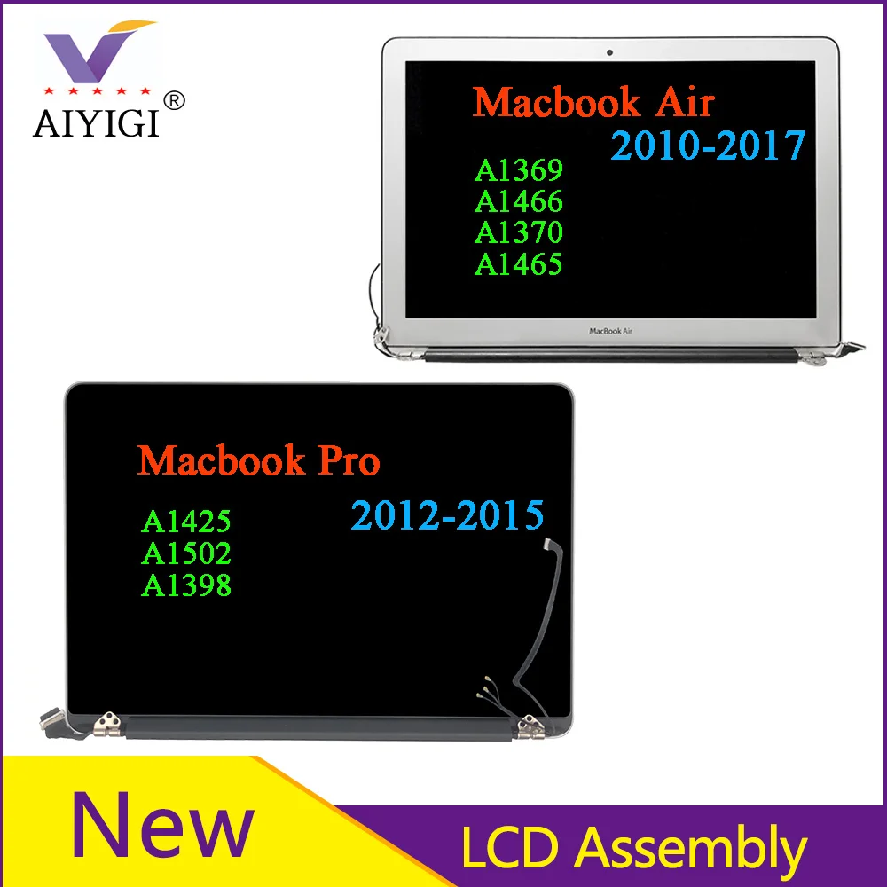Per Macbook Air Macbook Pro Retina 11 "13" 15 "A1369 A1466 A1370 A1465 A1425 A1502 A1398 Sostituzione Gruppo Schermo Lcd