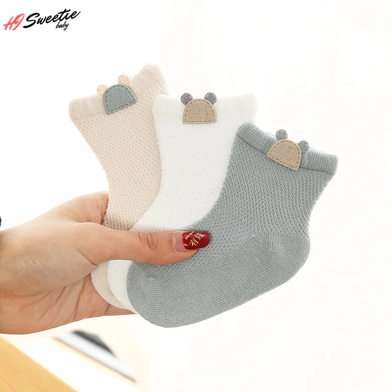 5pairs lot 0 3y infant baby socks baby socks for boys girls cotton mesh newborn toddler first walkers baby clothes accessories 3Pairs/lot Baby Socks Mesh Socks Thin Cotton Models Boys Girls Socks Boneless Newborn Socks Accessories Children Socks