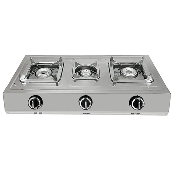 stainless steel 3 burner stove table top high quality gas cooker 1