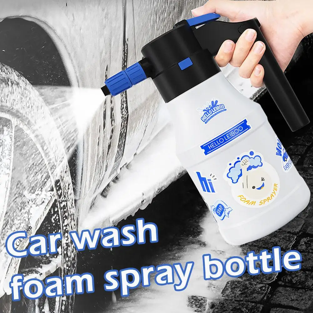 

1.5L Electric Car Wash Watering Can Electric Foam Watering Kitchen Can Car USB Rechargeable Gardening Washing Cleaning Spra G5I9