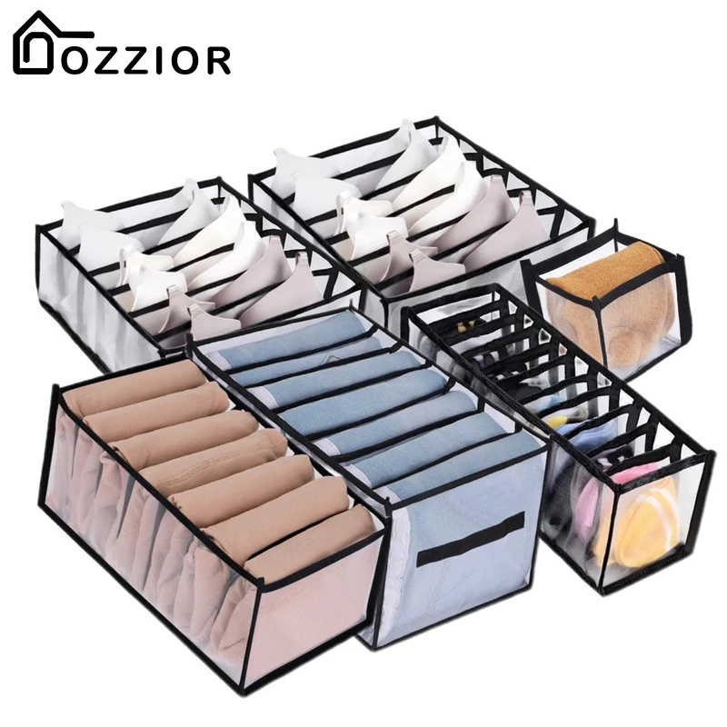 Clothes Organizer Storage Box Underwear Storage Organizer Underwear Storage Box Drawer Organizer Jeans Storage Organizer Pants Clothes Storage Box Cabinets For Underwear Bra Ties T-Shirt Socks