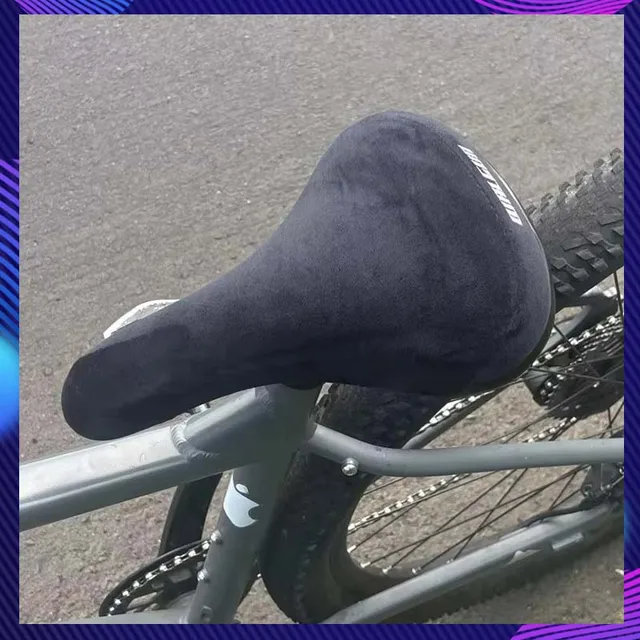 Selle de vélo vintage en flanelle antidérapante, douce et confortable, pour BMX, VTT, cyclisme sur route, pièces de vélo 1
