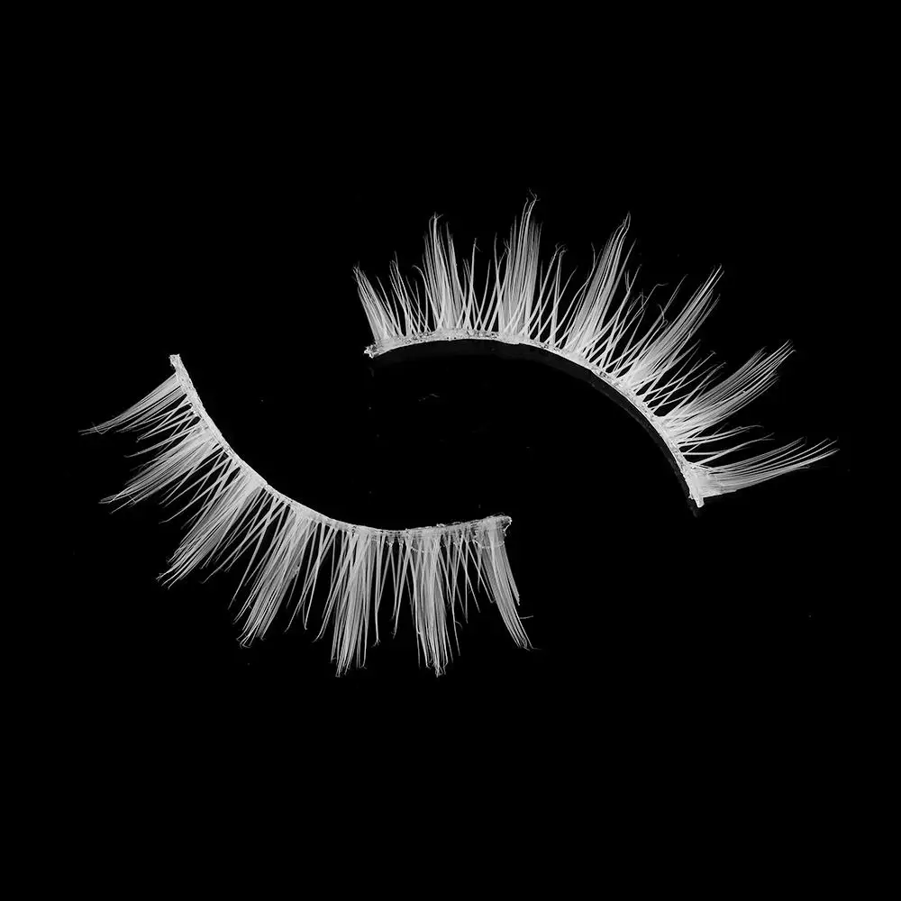 Schönheit Dickes Kreuz Weiß Natürlich Lange Falsche Wimpern Wimpernverlängerung Langes Kreuz – Detail 4