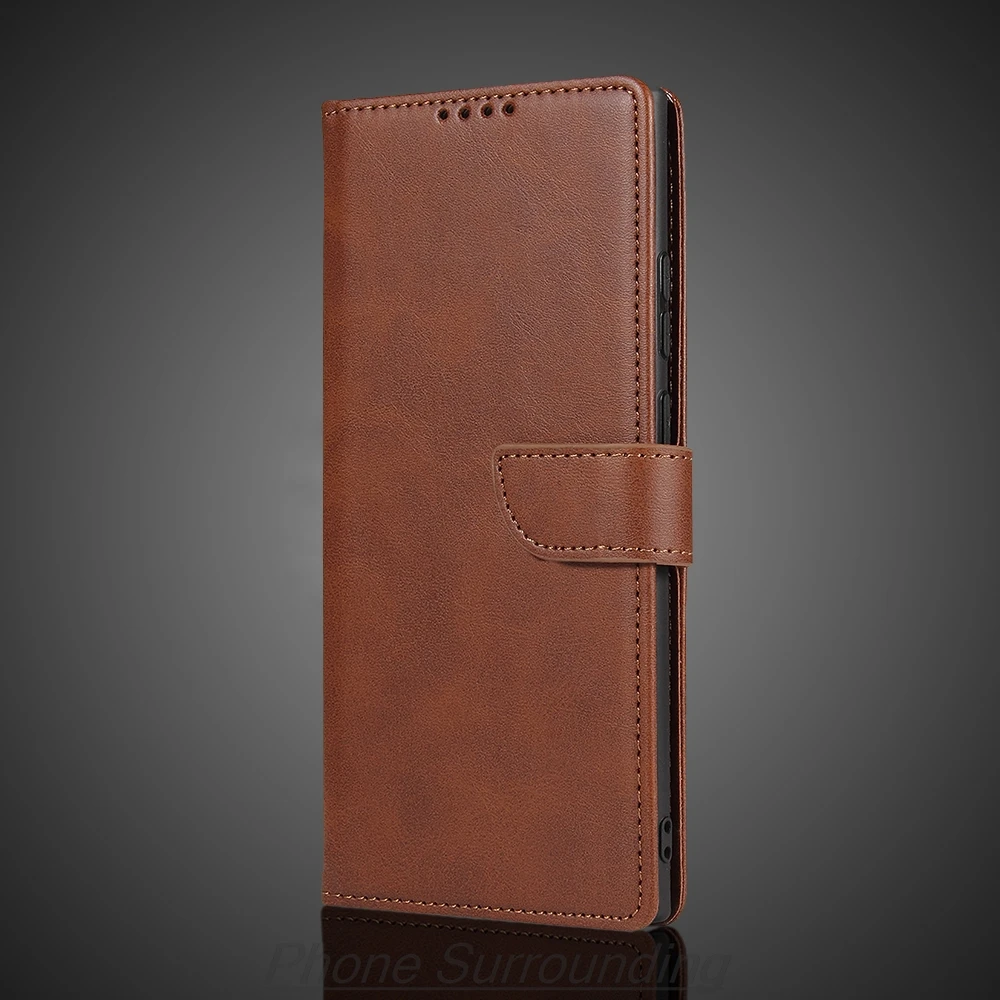 Luxurious Leather Wallet Flip Cover - Premium Protective Phone Bag and Holster