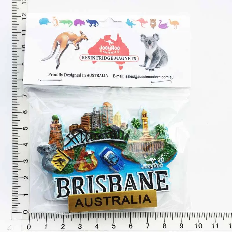 

New Brisbane Fridge Magnet Decoration Message Stickers Exquisite Crafts Travel Souvenir