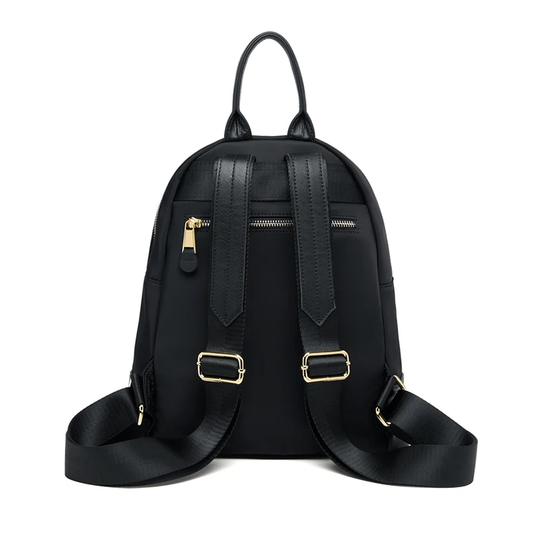 New Oxford &Leather Female Aesthetic Backpack School Bags Luxury Designer for Girls Women Backpacks Travel Light Weight - SC1780