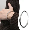 Mobius-Ring Bracelet Viking-Runes Bangle Amulet Bracelet for Men Mobius Cuff Bangle Alloy Viking-Fans Men Jewelry Gift 3