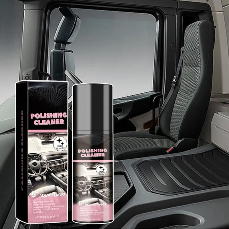 1pc 100ml Auto Interior Polish Car Shine Cleaner Interior Detailer Spray Protective Color Fading Repair Car Care Detailing Spray